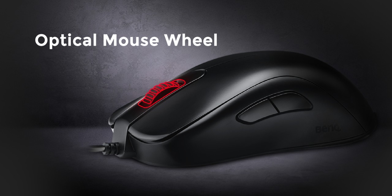 Chuột chơi game Zowie BenQ S1 Optical E-Sport Gaming cho cảm giác cuộn chuột tốt hơn